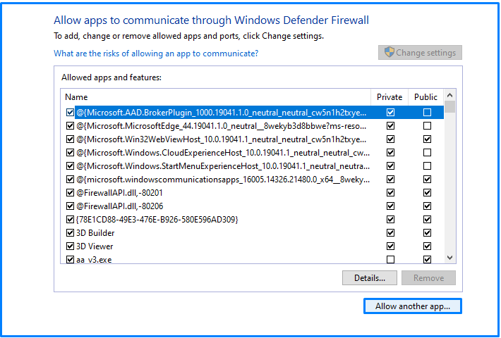 Allows AnyDesk on Windows defender